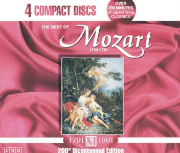 CD x 4 սկավառակներ MOZART - օրիգինալ տարբեր տեսակի ալբոմներ